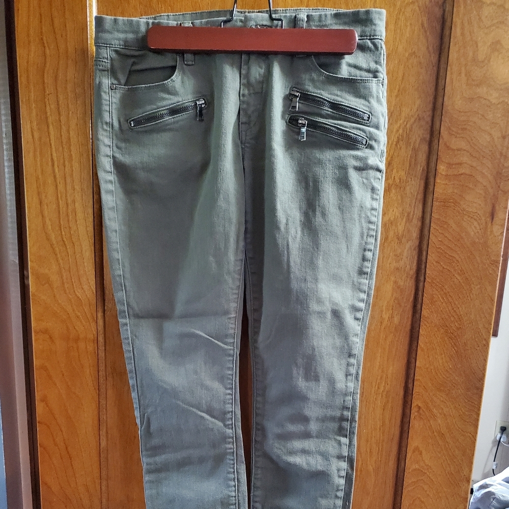 Olive Green Jeans